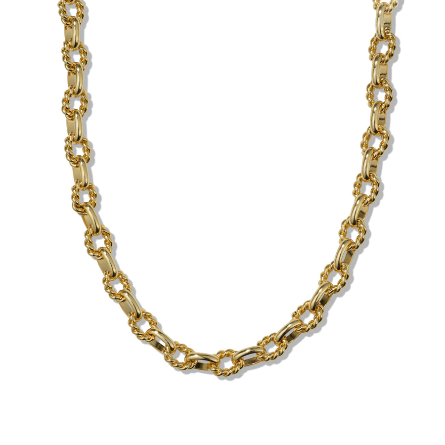 Aydan 14k Gold Twisted Necklace