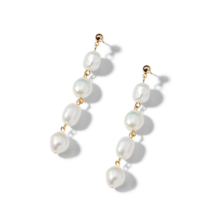 Cecile Quatre Pearl Drop Earrings