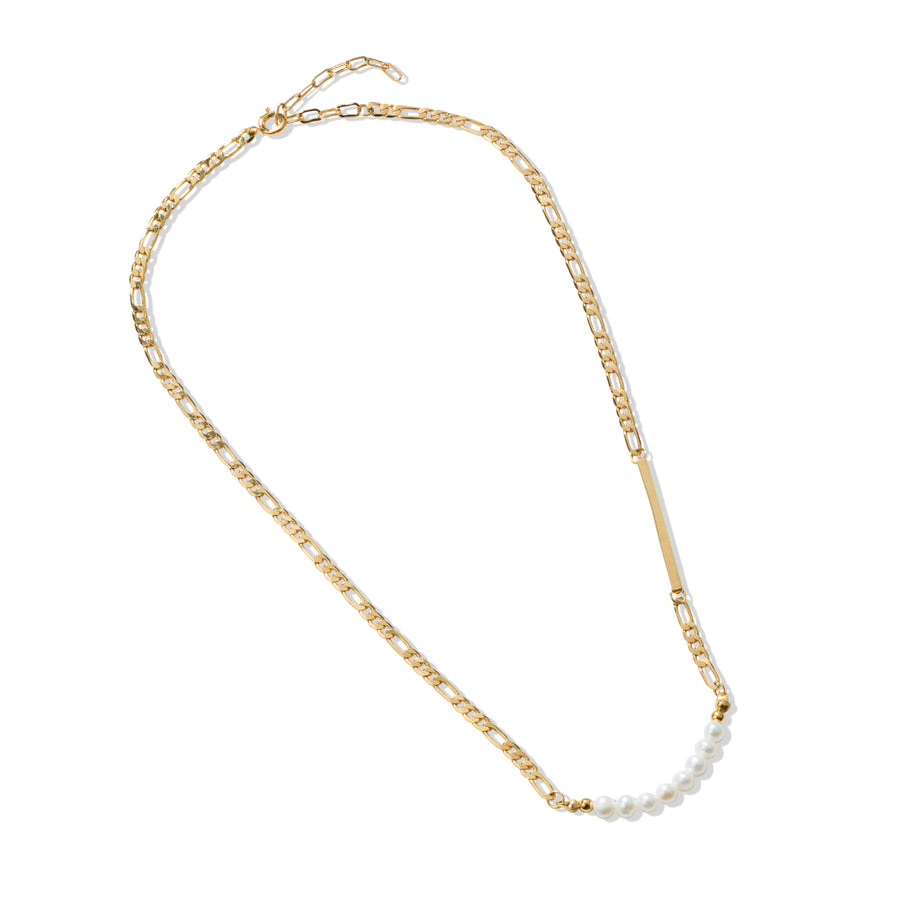 Sophie 14K Gold Baroque Pearl Chain Necklace