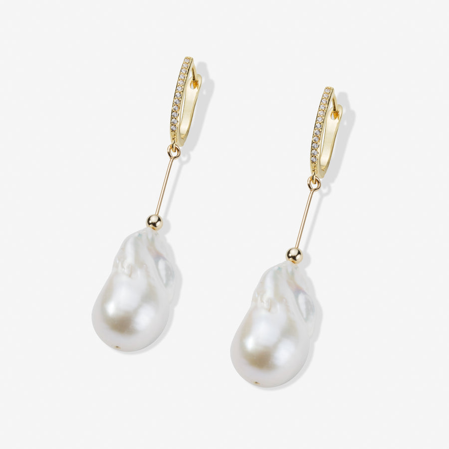 Monroe Luxe Freshwater Pearl Dangle Earrings