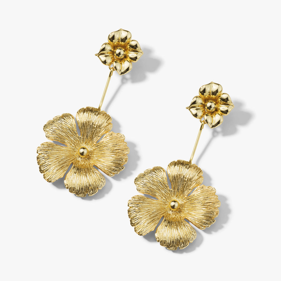 Cordelia Anemone Blossoms Dangle Earrings