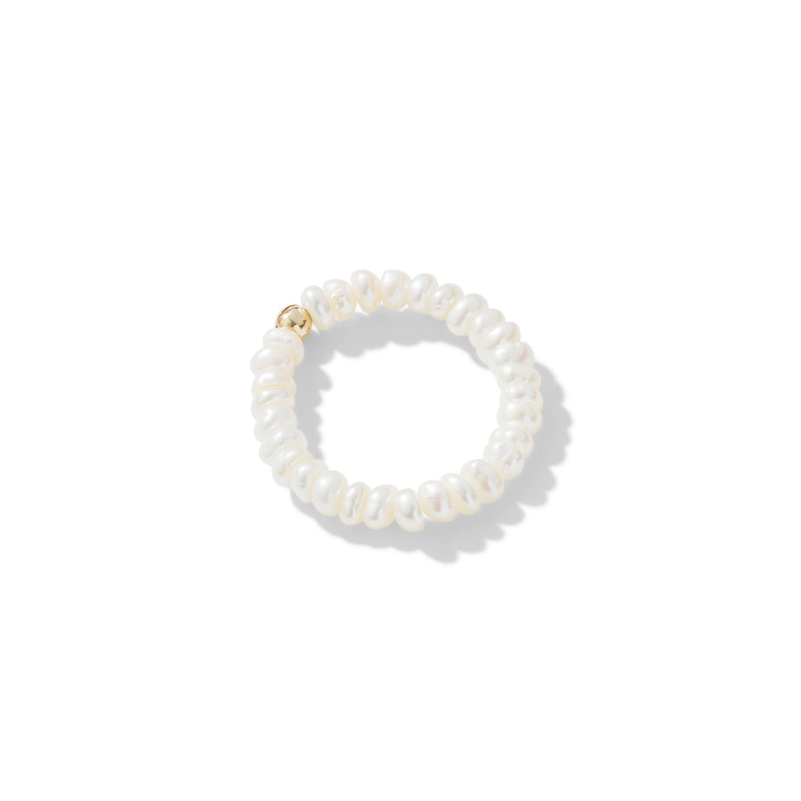 Eliane Mini Bean 14k Baroque Pearl Ring