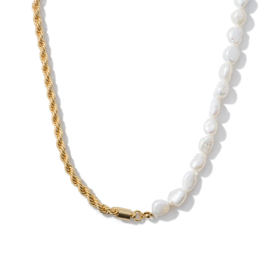 Alexandrine Luxe 14K Gold Baroque Pearl Necklace