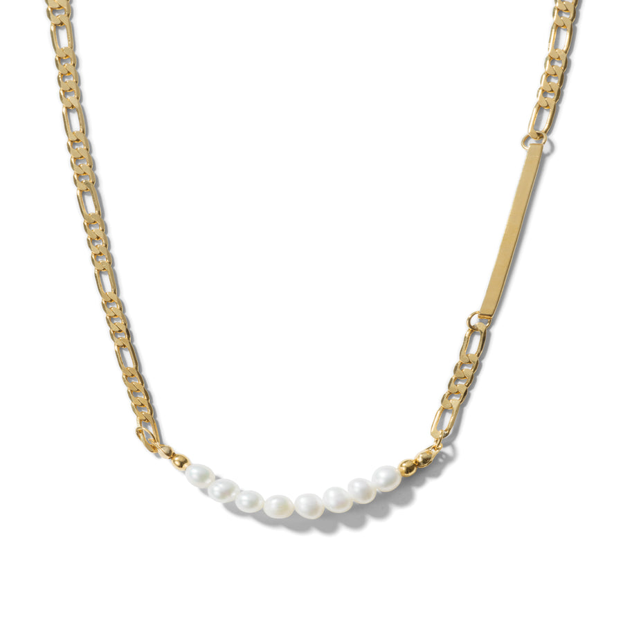 Sophie 14K Gold Baroque Pearl Chain Necklace