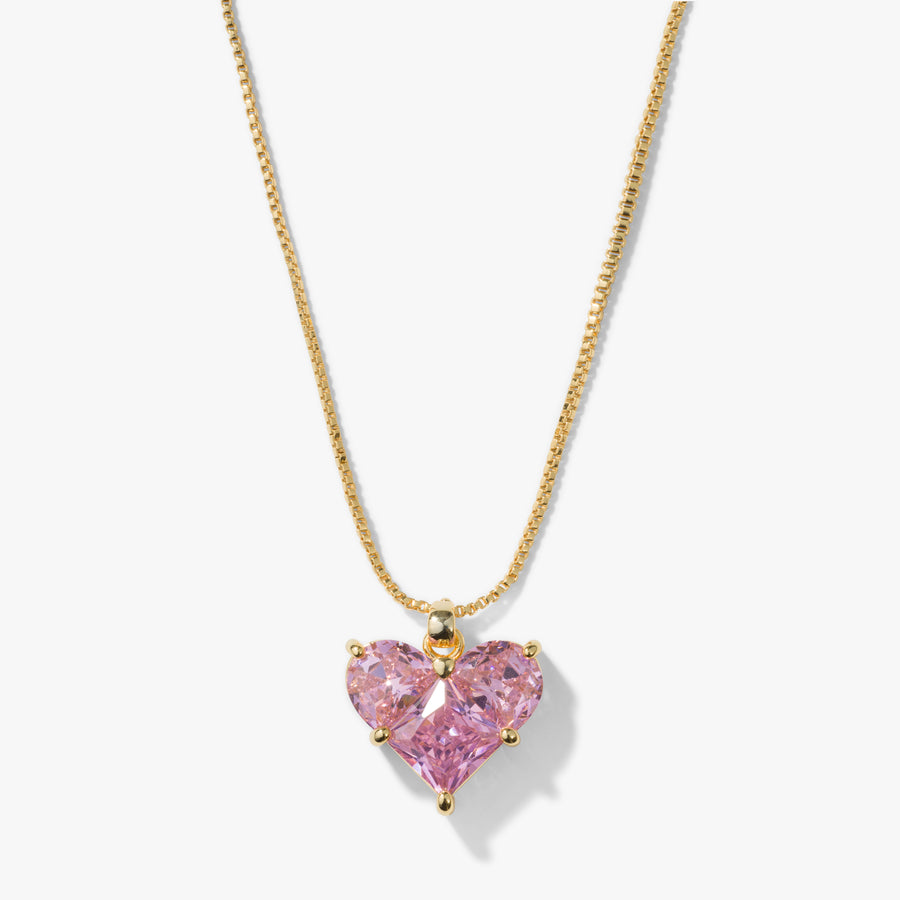 Lena cubic zirconia crystal pendant necklace