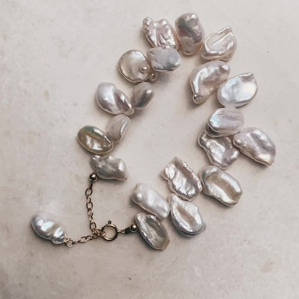 Madilyn 14K Gold Baroque Pearl Bracelet