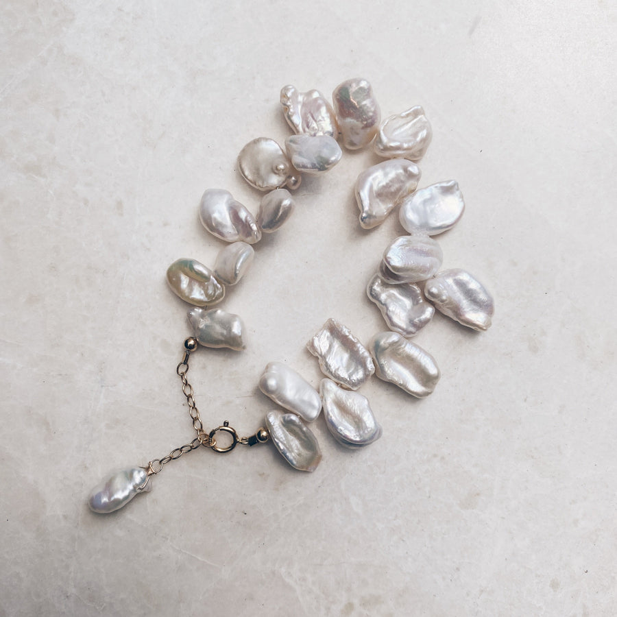 Madilyn 14K Gold Baroque Pearl Bracelet